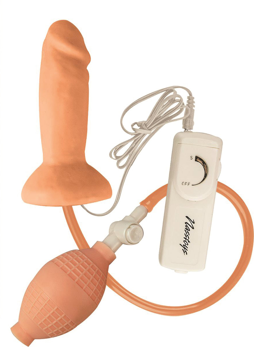 "Maxx Men Inflatable Vibrating Pleaser Plug - Flesh NW2615-1"