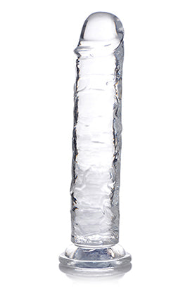 "Jock C - Thru 7 Inch Clear Tpe Dildo CN-09-0706-00"