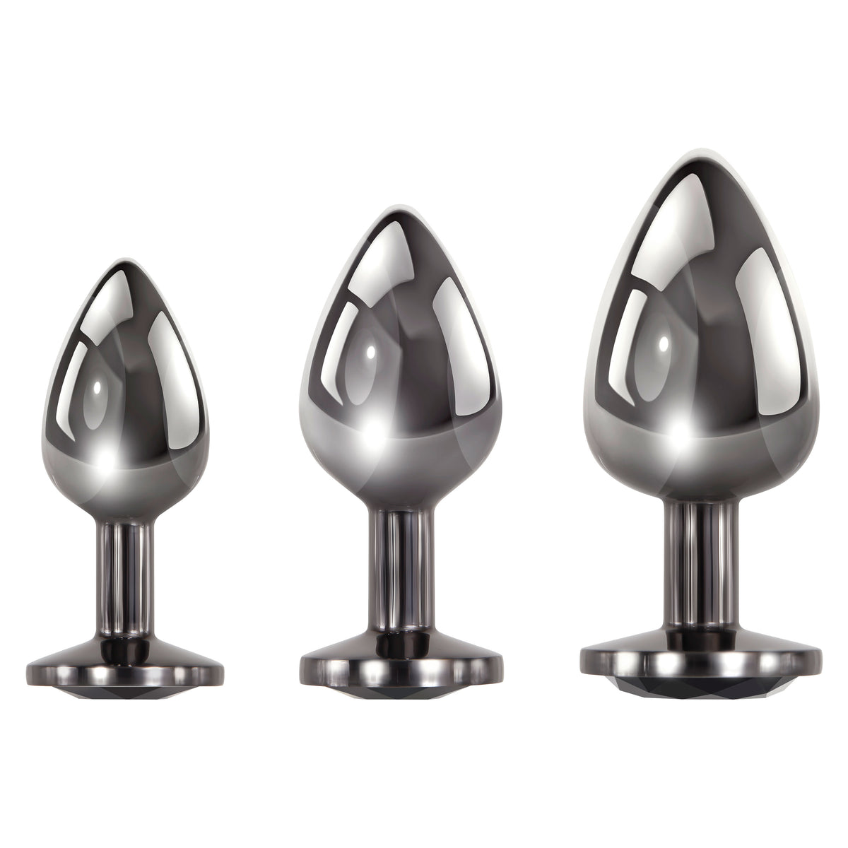 "Black Gem Anal Plug Set EN-BP-8577-2"