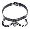 "Gothic Heart Chain Choker MS-AG417"