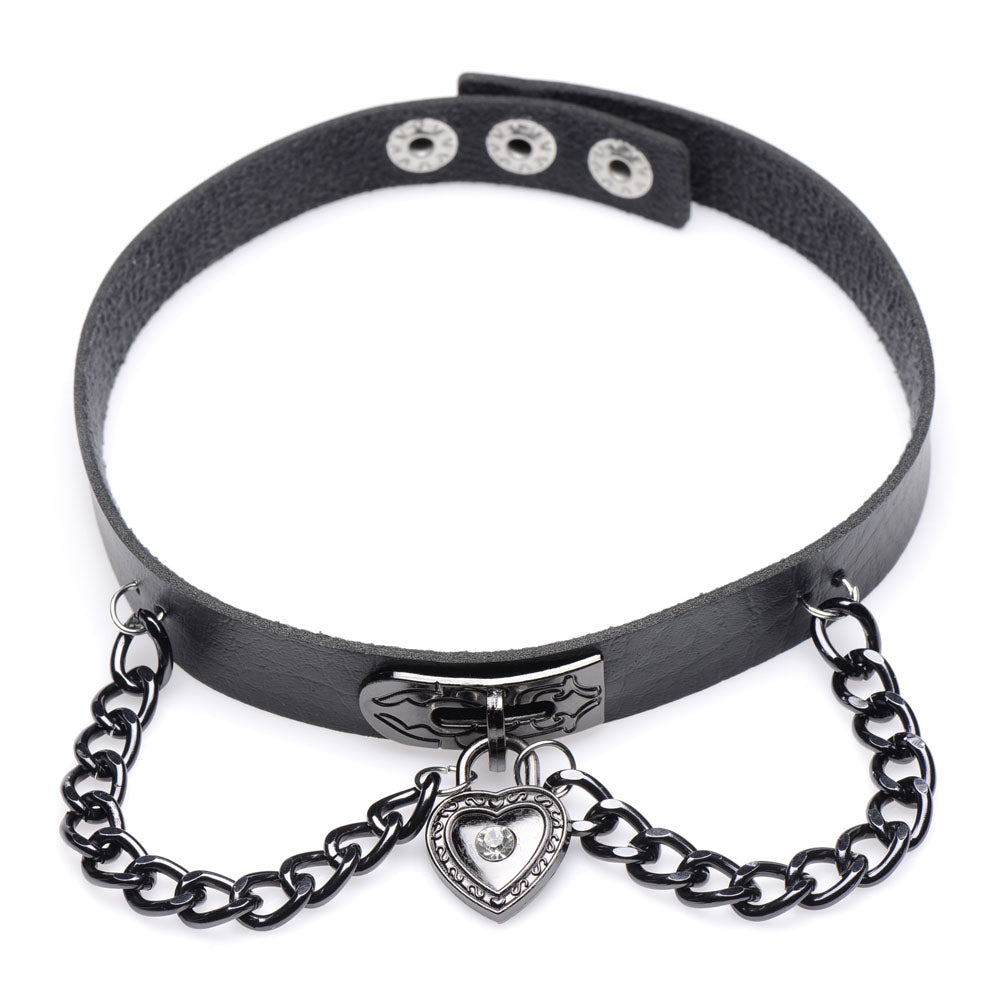 "Gothic Heart Chain Choker MS-AG417"