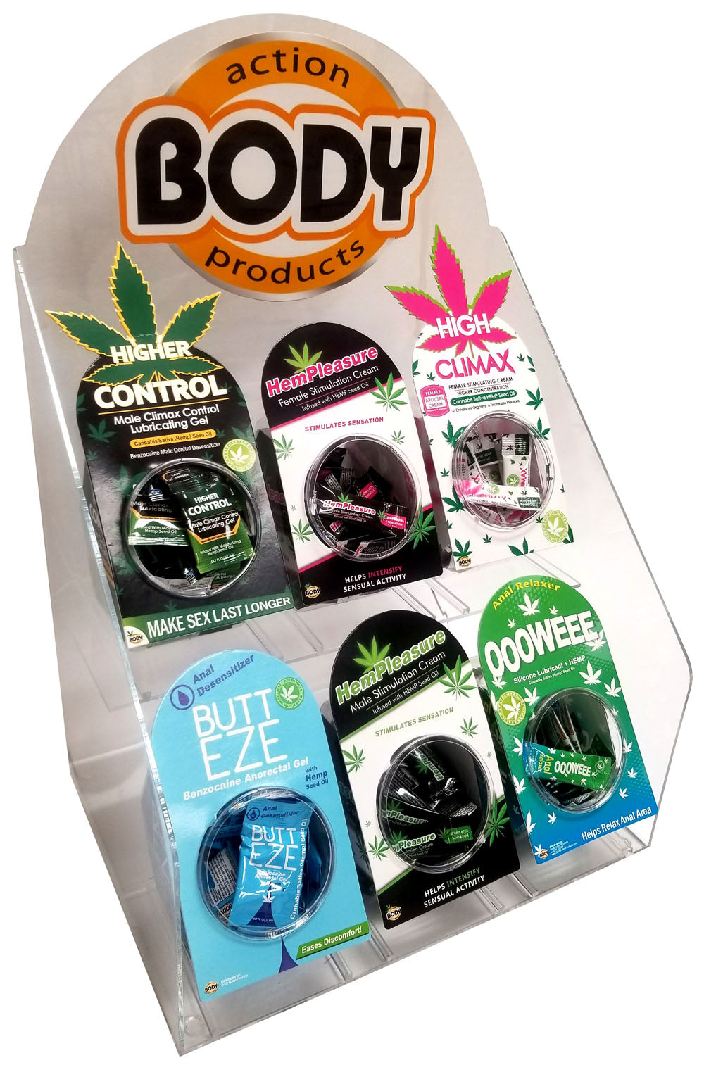 "Acrylic Display Hemp Oil 50pc BA-ADH"