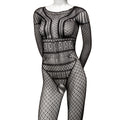 "Scandal Full Length Lace Body Suit - One Size -  Black SE2711843"