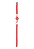 "Ball Gag With Leather Straps - Red OU-OU047RED"