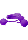 "Real Skin Vibrating Ben Wa Balls - Purple NW1927-2"