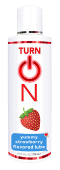 "Turn on Yummy Strawberry Flavored Lube  - 4 Fl. Oz WT56514"