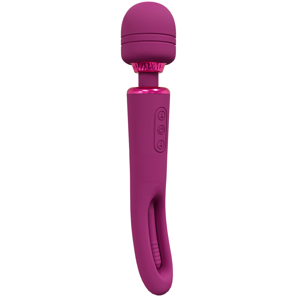 "Kiku - Double Wand With G-Spot Flapping - Pink SH-VIVE056PNK"