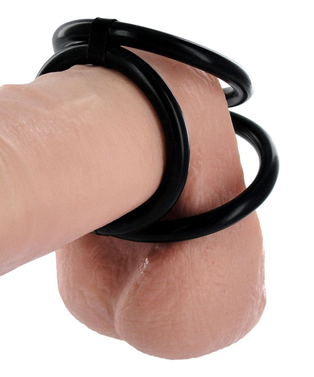 "Easy Release Tri Cock and Ball Ring TV-VF888"