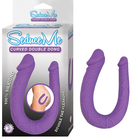"Seduce Me Curved Double Dong - Purple NW2840-2"