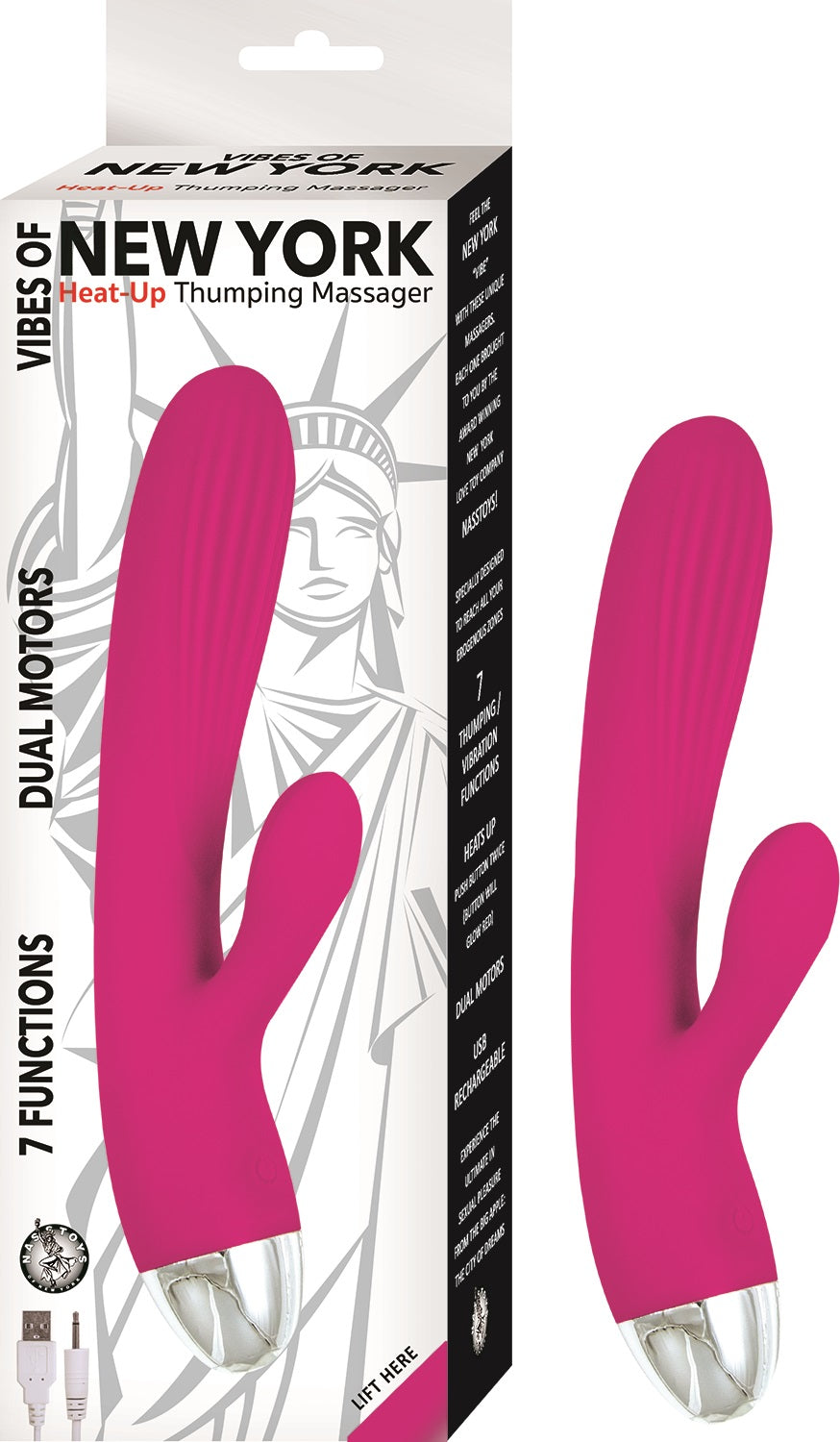 "Vibes of New York - Heat-Up Thumping Massager NW2915-1"