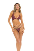 "Lurex Dreams 2 Pc Set - Small/medium - Burgundy RR-53031BURSM"