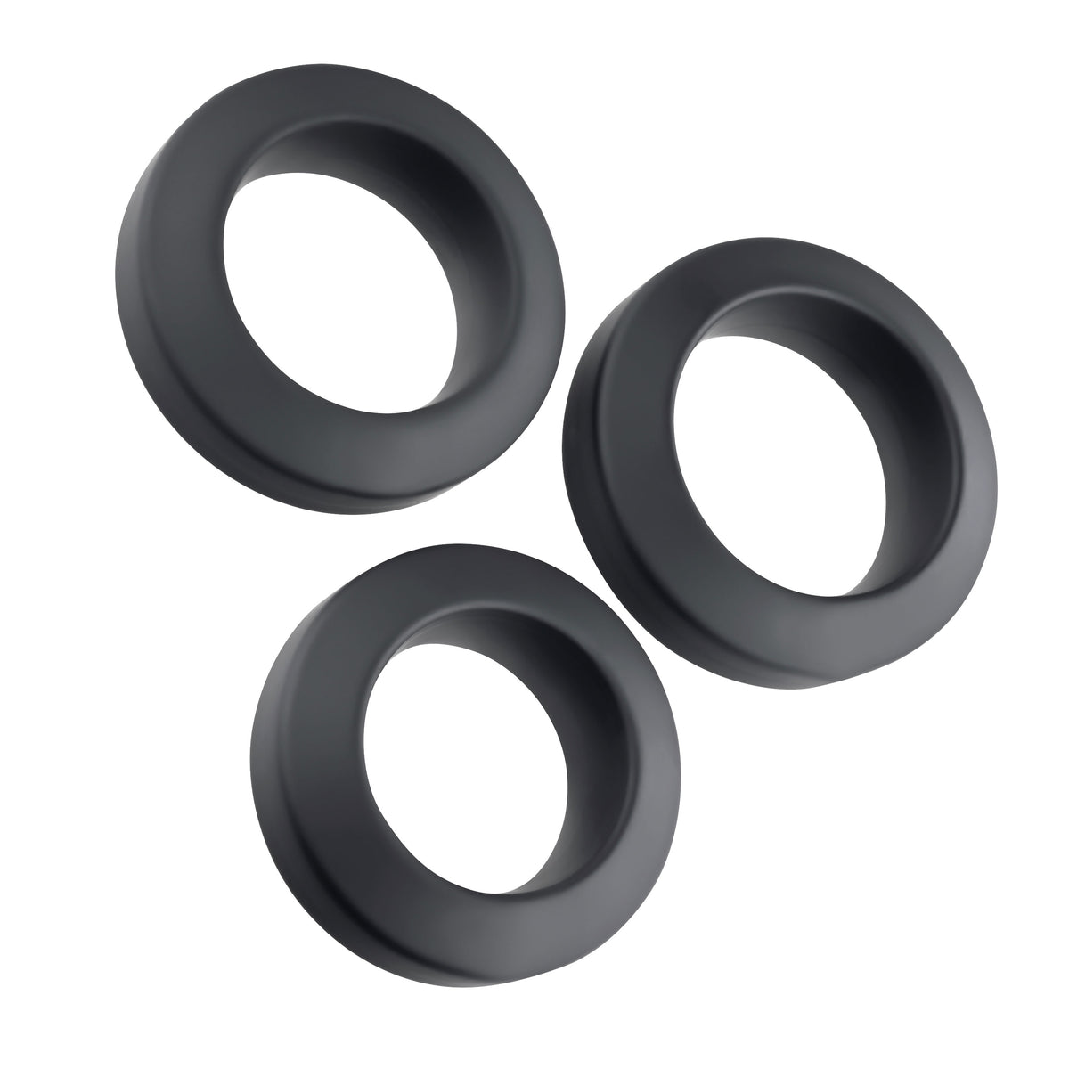 "Adam's 3-Piece Penis Ring Set - Black AE-WF-0266-2"