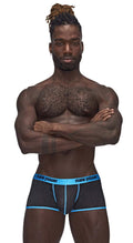 "Casanova Uplift Mini Shorts - Large - Black/blue MP-143270BKLG"