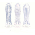"Icon Brands - Vibrating Sextenders 3-Pack - Clear IC2511"