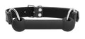 "Silicone Bit Gag With Adjustable Bonded Leather  Straps - Black OU-OU678BLK"