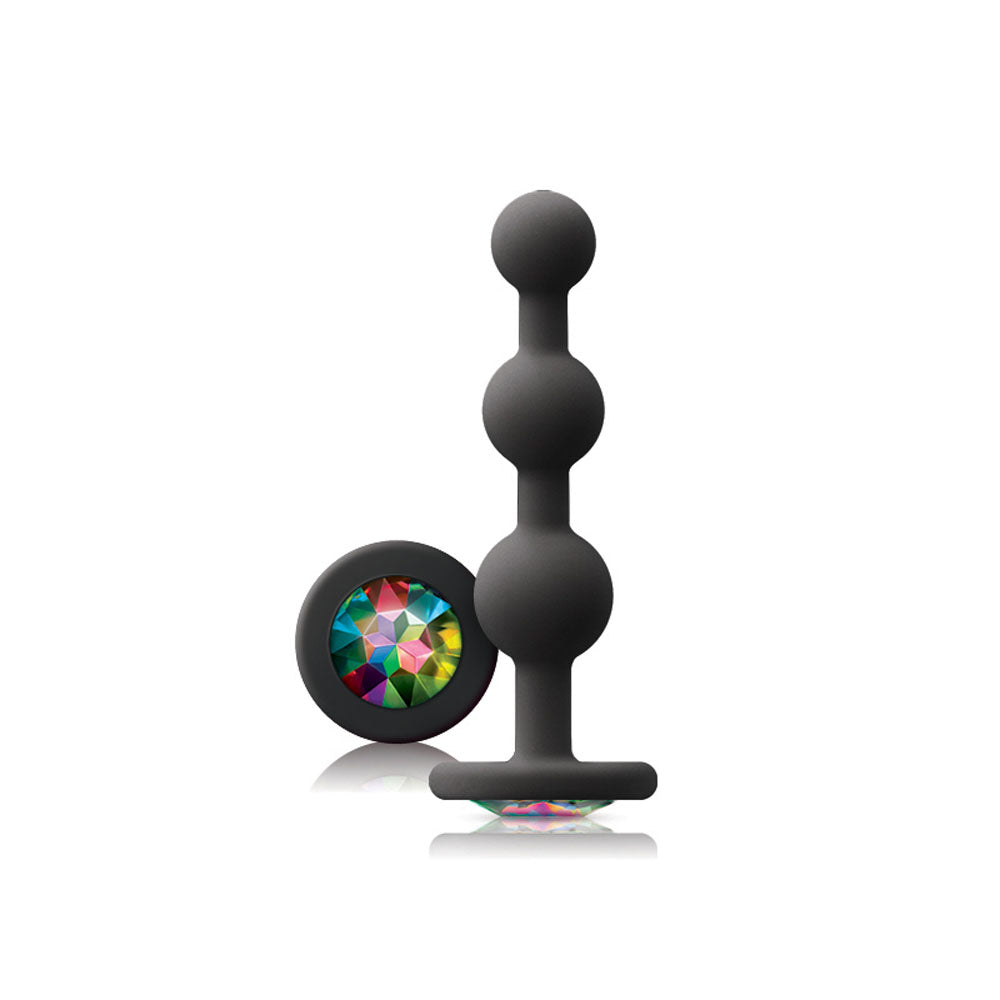 "Glams - Ripple Rainbow Gem - Black NSN0510-93"