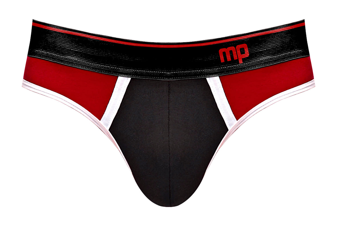 "Retro Sport Panel Jock - S/ M - Black/ Red MP-395265BRSM"