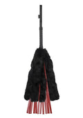 "Saffron Faux Fur Flogger - Black/red SS48026"