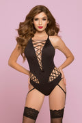 "Resist Me Teddy - One Size - Black STM-10755PBLK"