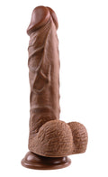 "Realistic Dildo - 8 Inches - Dark EN-DD-0143-2"