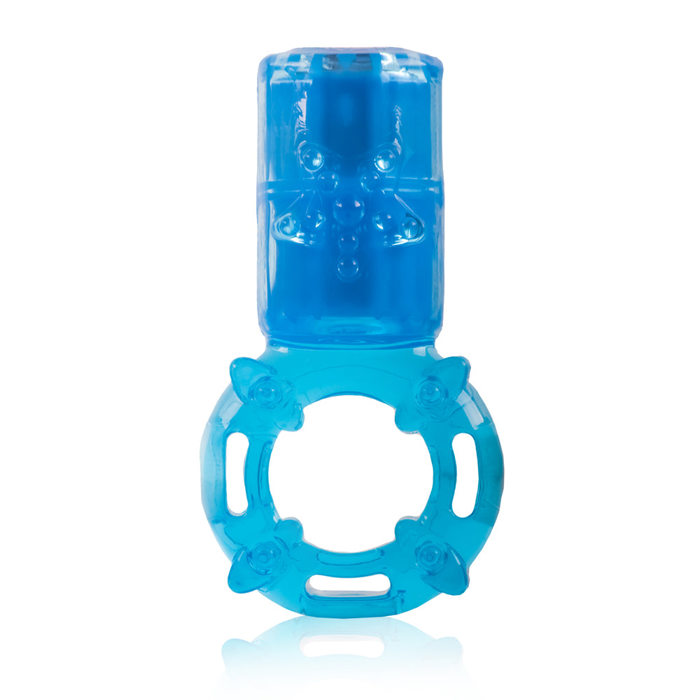 "Big Omg Vibrating Ring - Blue - 6 Count Box ABG-BU-110D"