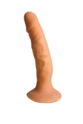 "Skinsations Latin Lover Series Playful Partner Strap-on 8 Inches - Brown HTP3053"