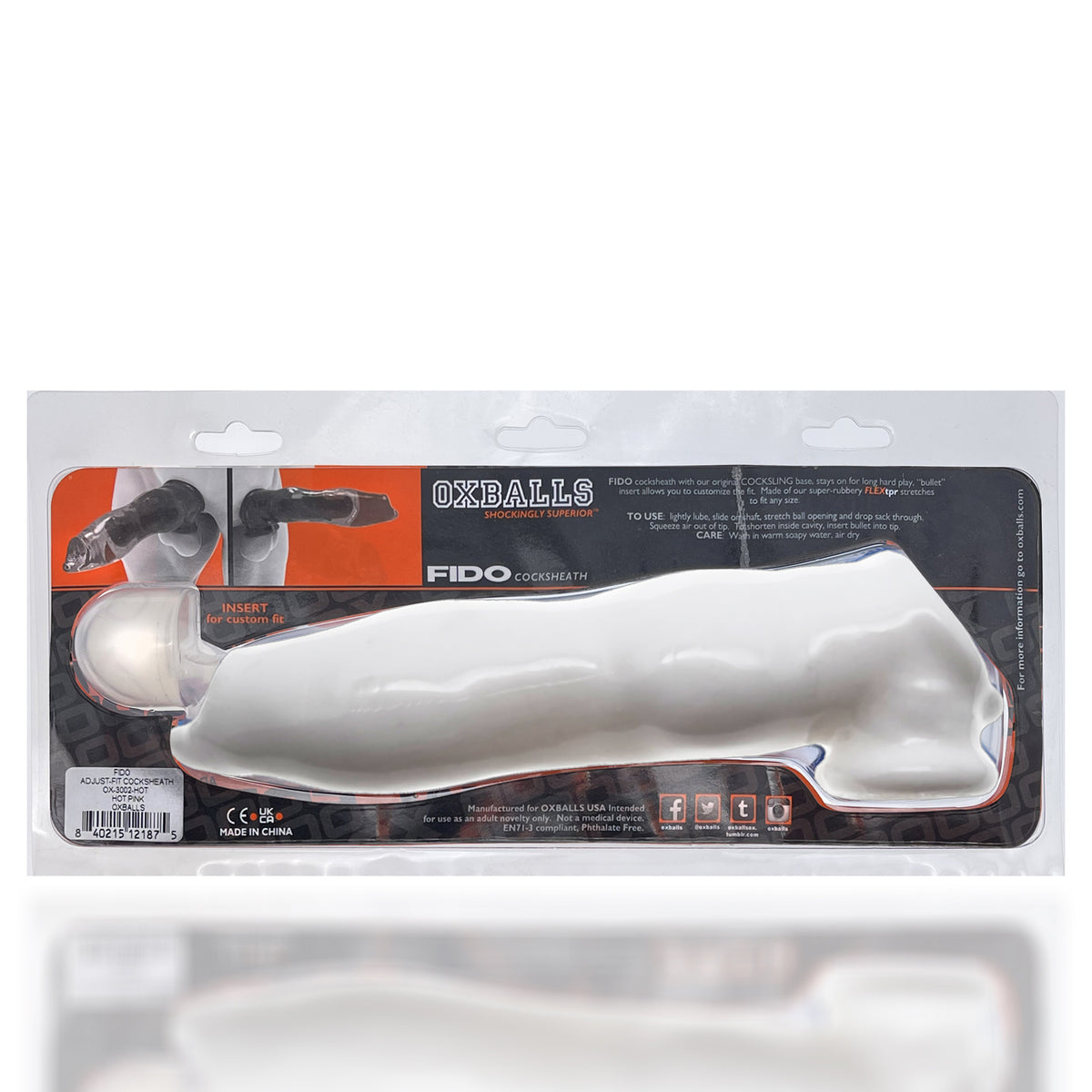 "Fido Adjustfit Cocksheath OX-3002-WHT"