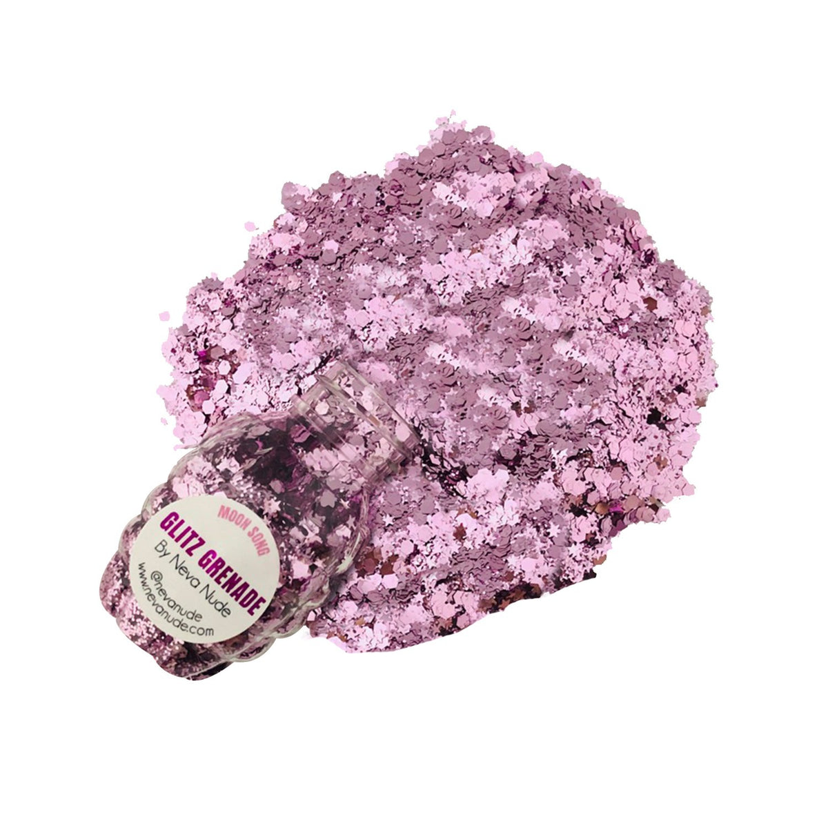 "Moon Song Cosmetic Glitter Glitz Grenade Keychain  in Aloe Gel NN-GG-MS-09A"