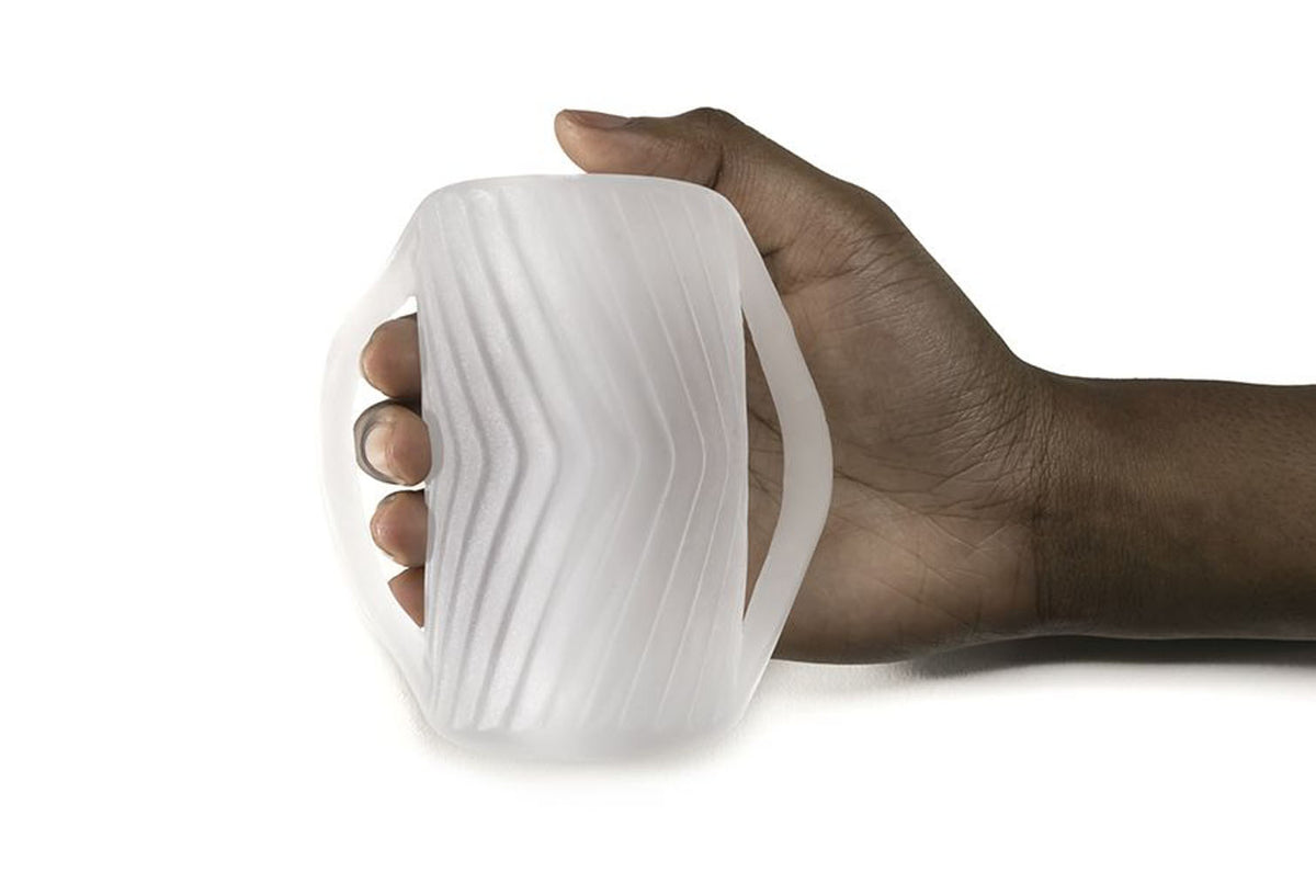 "Perfect Fit Male Masturbator With Grips - Clear PF-ST02"