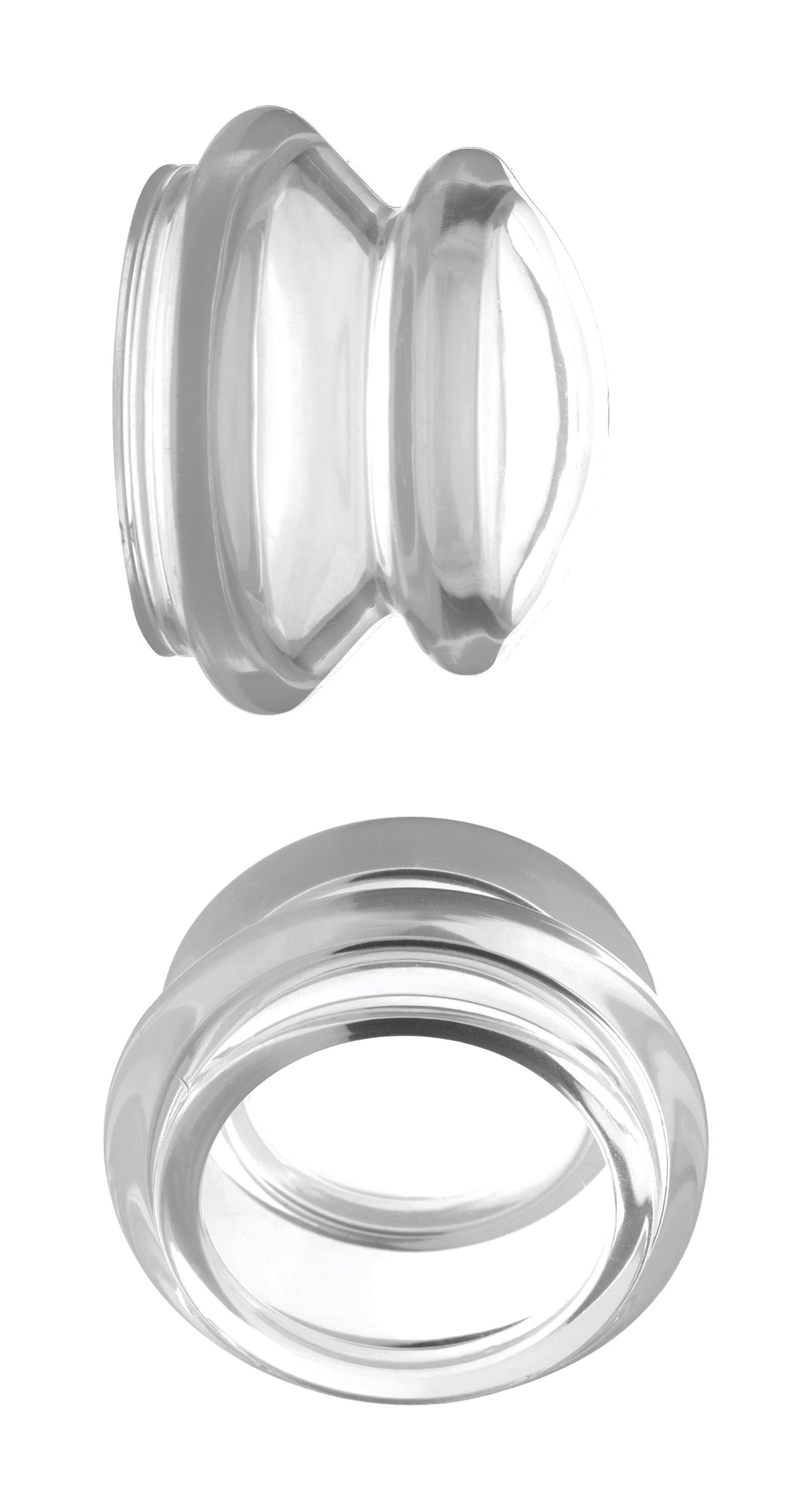 "Clear Plungers Silicone Nipple Suckers - Large MS-AG373-LRG"