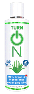 "Turn on 95% Organic Ingredients Vegan Aloe Lube - 4 Fl. Oz. WT56314"